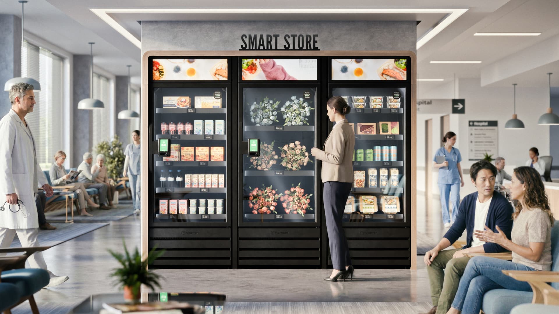 Top Dawg smart vending machine in a hospitals & clinics setting